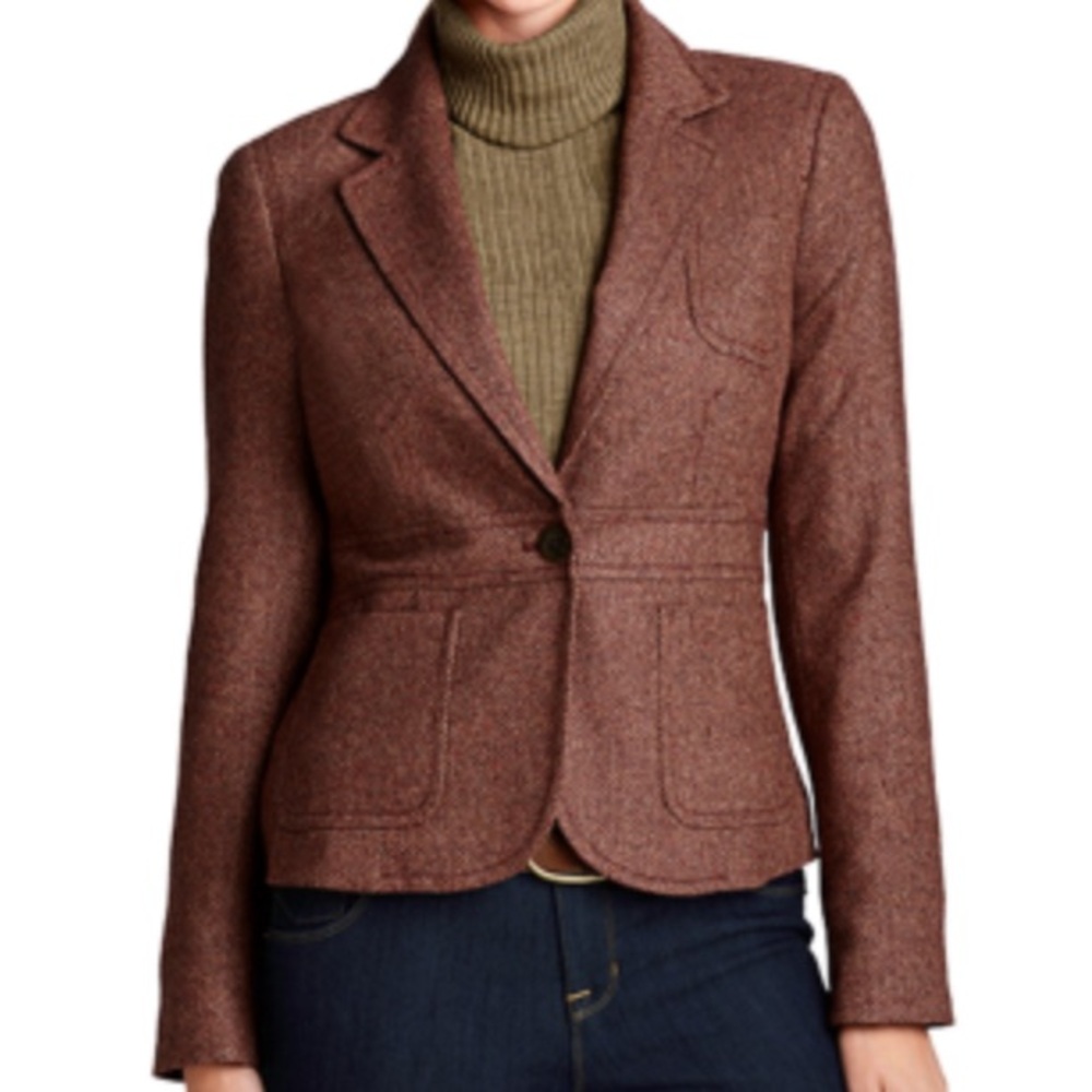 NWOT Lands End Blazer Italian Wool Blend